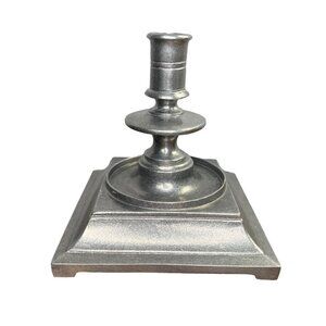 1975 Wilton Country Ware Pewter Square Taper Candle Holder